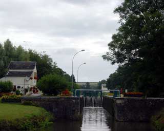 One of the many locks approaching the summit level of the Canal de la Sambre a l'Oise