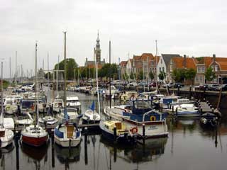 Veere's Stadshuis overlooks the inner harbour