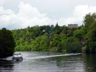 The beautifully wooded Cliveden reach