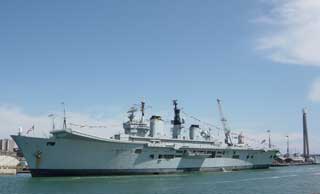 HMS Ark Royal, just back from the Iraq war