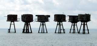 The Red Sand Towers which stand guard in the estuary
