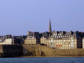 The walled town of old St Malo