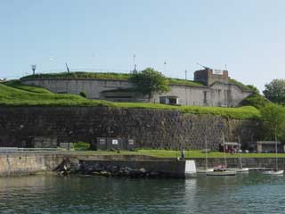 Weymouth's Nothe Fort protects the harbour entrance