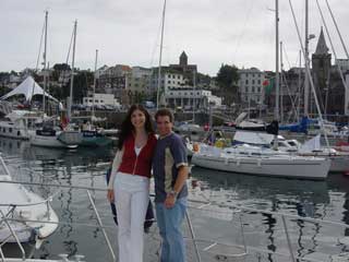 With Richard in St Peter Port