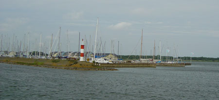 The windswept harbour at Den Oever
