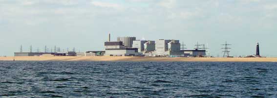 The unlovely Dungeness power station, separating the Hythe & Lydd Firing Ranges