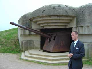 At the German battery at Longues-sur-mer