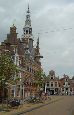 Franeker town hall and the Eise Eisinga planetarium