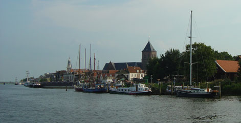 Kampen's waterfront was the last sign of civilisation before we reached Lelystad