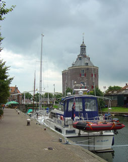 Lady Martina moored in Enkhuizen's Old harbour