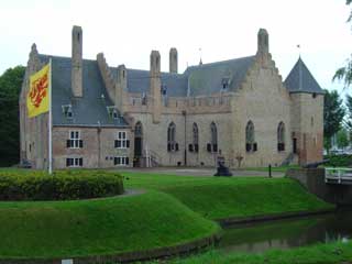 Radboud castle stands guard at the harbour entrance