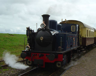 The train is now pulled by a traditional locomotive