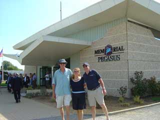 At the Memorial Pegasus with Roger & Hellen