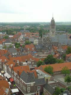 Middelburg from the top of the "Long John" tower