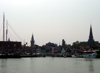 Monnickendam harbour - to port moorings for the Brown fleet, and ships over 12 metres