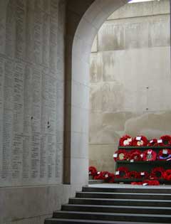 The Menin gate names 55,000 British combatants with no known grave