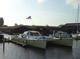 'You can't park that there...' an unusual boat for the Friese Meren