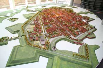 Heusden's fortifications in 3D relief at the visitor centre