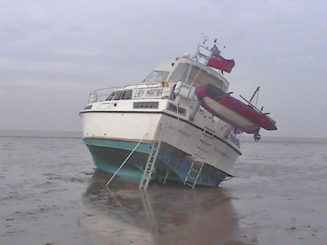 Aground on Foulness Sand