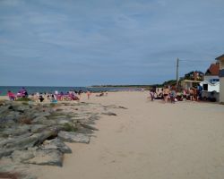 Grandcamp Maisy haslovely beaches apart from the seaweed